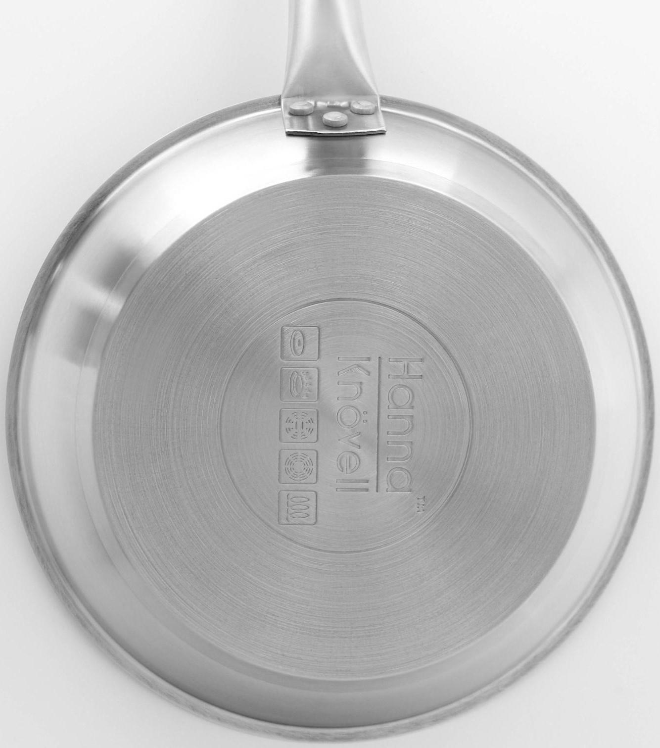 Сковорода из нержавеющей стали Hanna Knövell, d=24 см, h=5,5, толщина стенки 0,6 мм, длина ручки 21,5 см, антипригарное покрытие, индукция