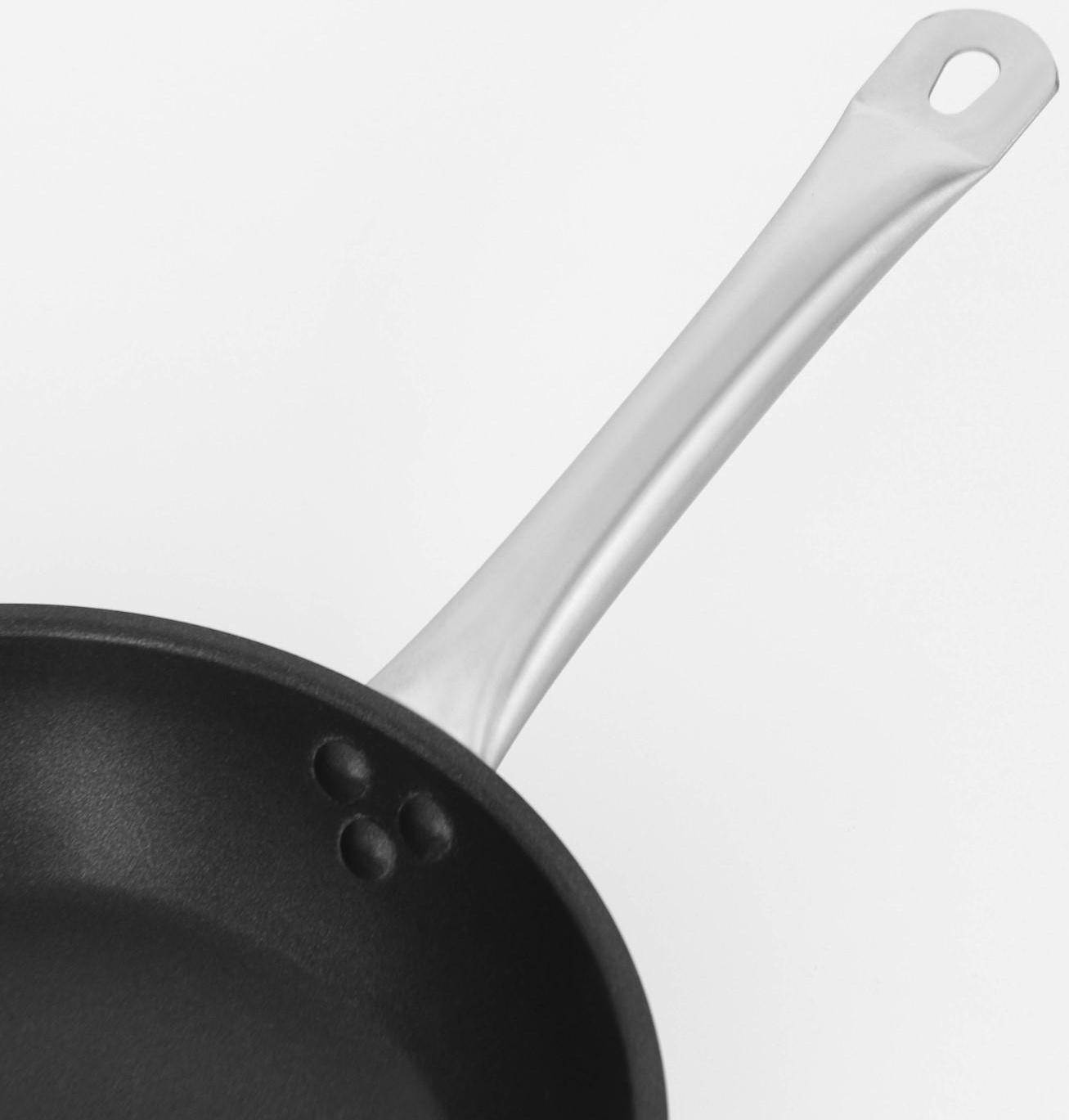 Сковорода из нержавеющей стали Hanna Knövell, d=24 см, h=5,5, толщина стенки 0,6 мм, длина ручки 21,5 см, антипригарное покрытие, индукция