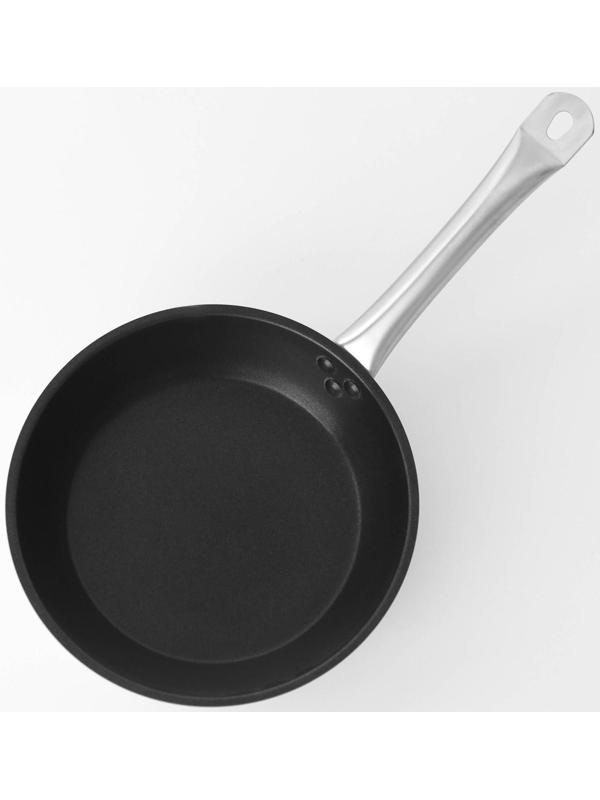 Сковорода из нержавеющей стали Hanna Knövell, d=24 см, h=5,5, толщина стенки 0,6 мм, длина ручки 21,5 см, антипригарное покрытие, индукция