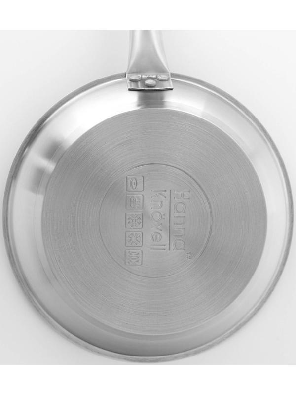 Сковорода из нержавеющей стали Hanna Knövell, d=24 см, h=5,5, толщина стенки 0,6 мм, длина ручки 21,5 см, антипригарное покрытие, индукция