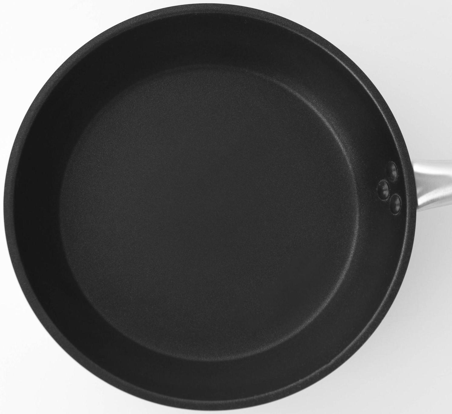 Сковорода из нержавеющей стали Hanna Knövell, d=26 см, h=5 см, толщина стенки 0,6 мм, длина ручки 25 см, антипригарное покрытие, индукция