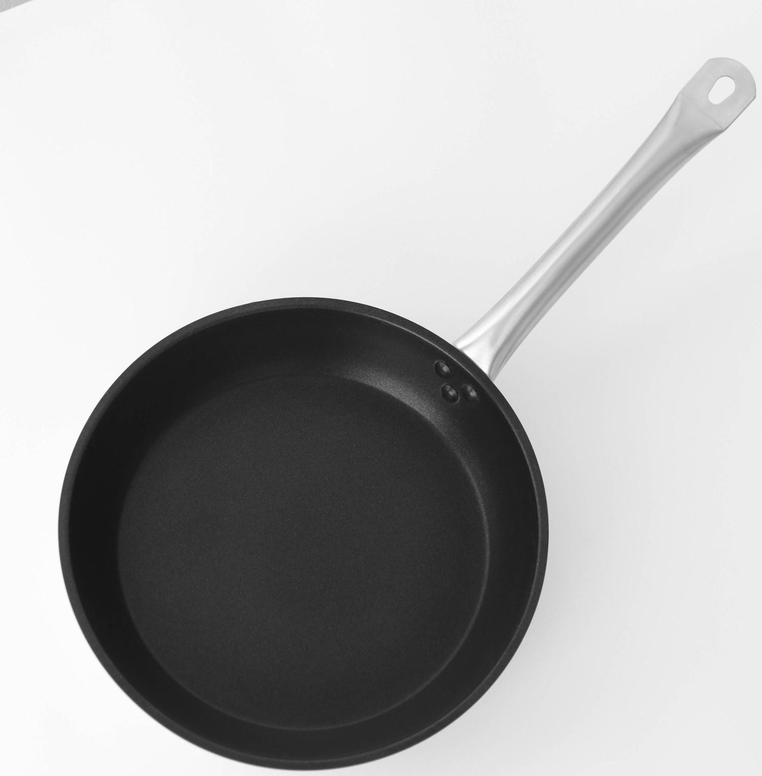 Сковорода из нержавеющей стали Hanna Knövell, d=28 см, h=5,5, толщина стенки 0,6 мм, длина ручки 25 см, антипригарное покрытие, индукция