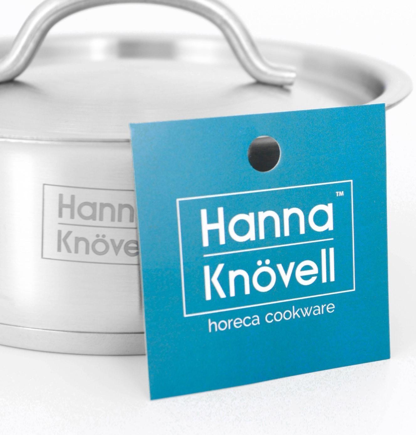 Сотейник из нержавеющей стали с крышкой Hanna Knövell, 1,2 л, d=16 см, h=6,5 см, толщина стенки 0,8 мм, индукция