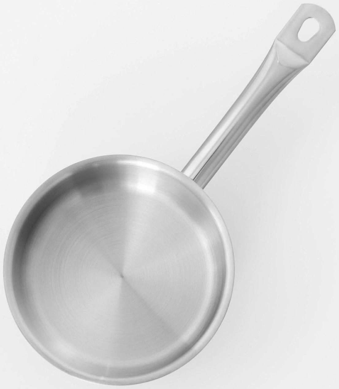 Сотейник из нержавеющей стали с крышкой Hanna Knövell, 1,2 л, d=16 см, h=6,5 см, толщина стенки 0,8 мм, индукция