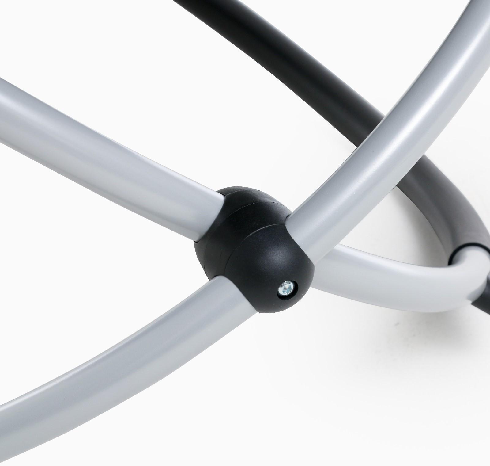 Шезлонг, черный, 188 х 58 х 30 см