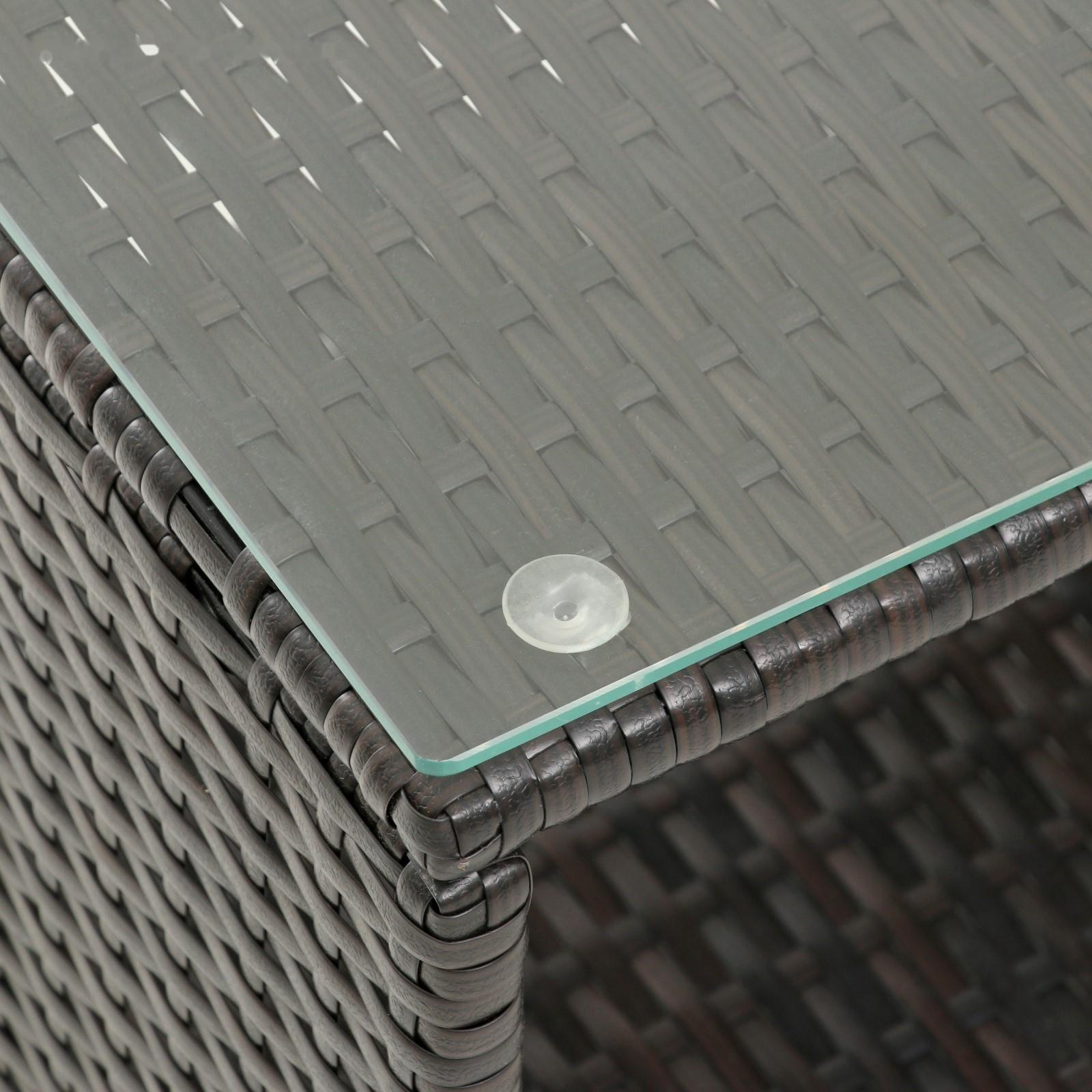 Набор садовой мебели: Стол и 2 кресла коричневого  цвета с белой подушкой