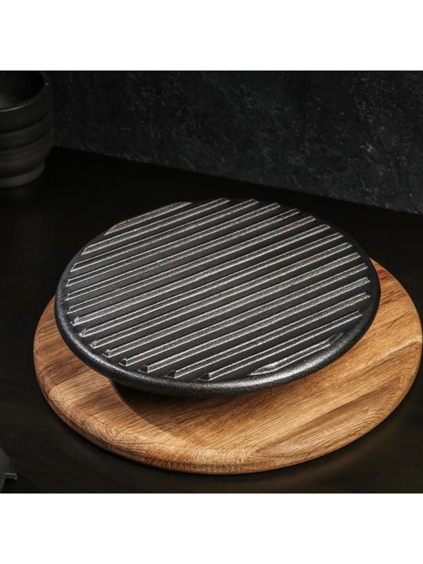 Крышка-пресс чугунная Magma «Гриль», 24×5,5 см