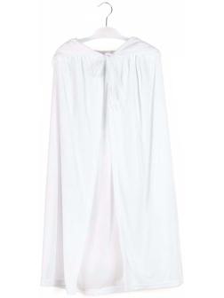 Карнавальный плащ детский, плюш белый, длина 80 см