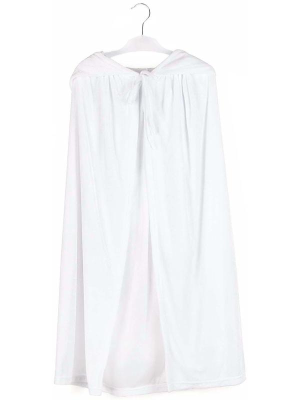 Карнавальный плащ детский, плюш белый, длина 80 см