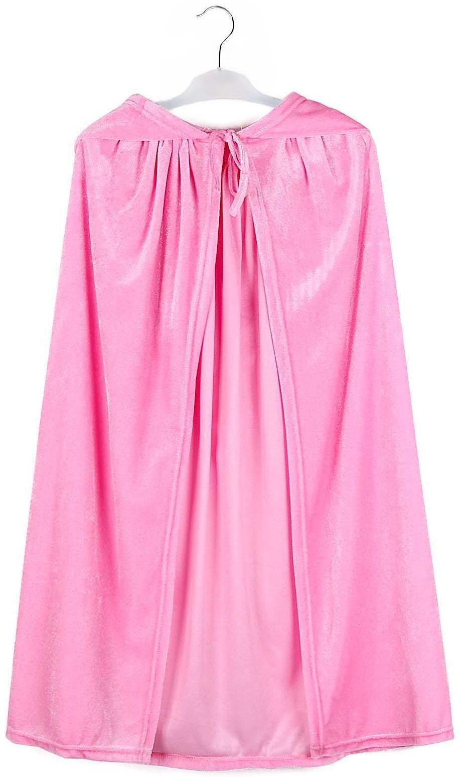 Карнавальный плащ детский, плюш розовый, длина 85 см