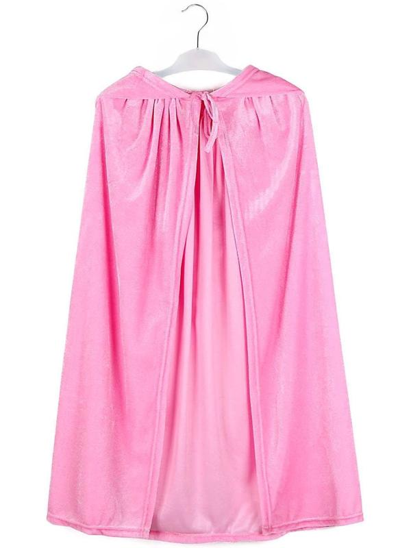 Карнавальный плащ детский, плюш розовый, длина 85 см