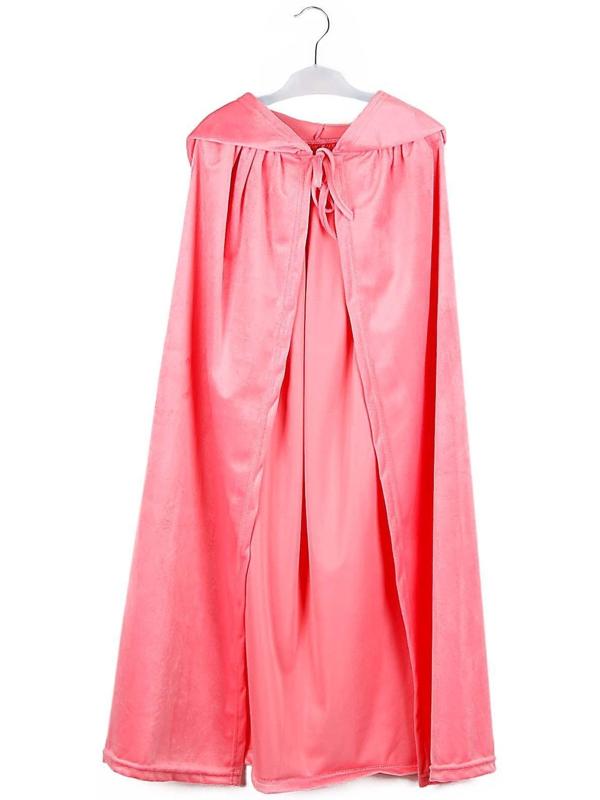 Карнавальный плащ детский, плюш розовый, длина 95 см