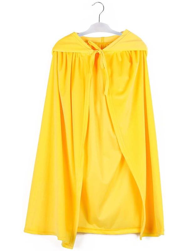 Карнавальный плащ детский, плюш жёлтый, длина 85 см