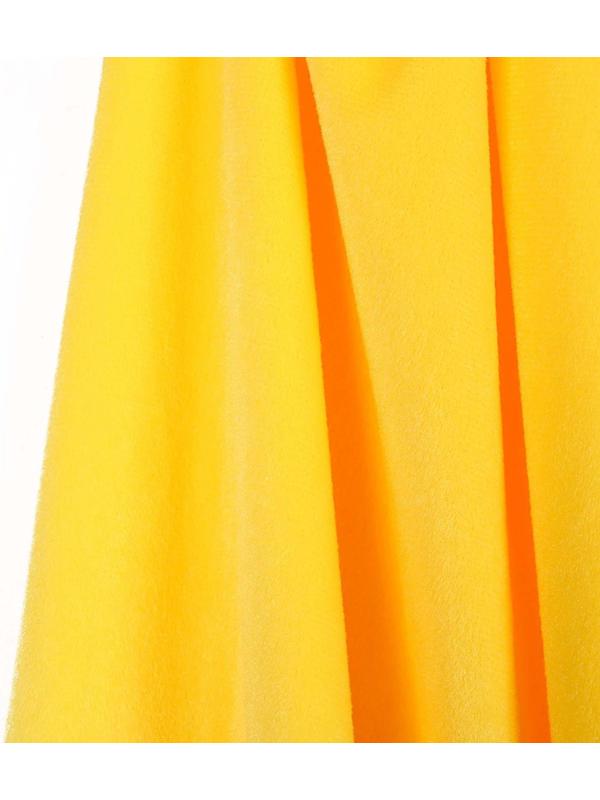 Карнавальный плащ детский, плюш жёлтый, длина 85 см