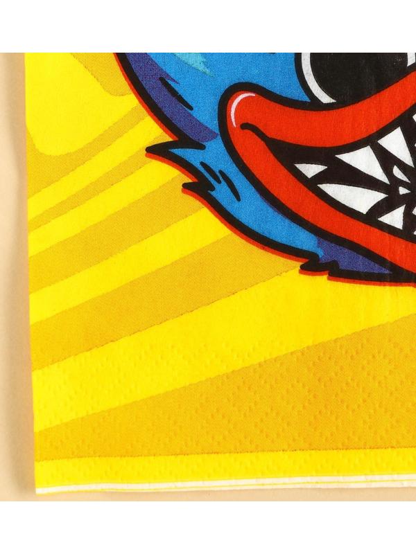 Салфетки бумажные Монстр, 33х33 см, 20 шт., 3-х слойные