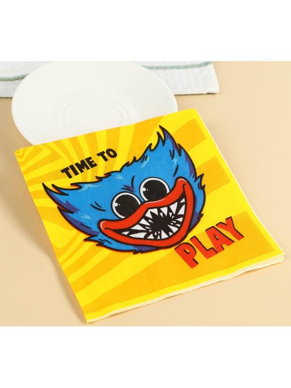 Салфетки бумажные Монстр, 33х33 см, 20 шт., 3-х слойные