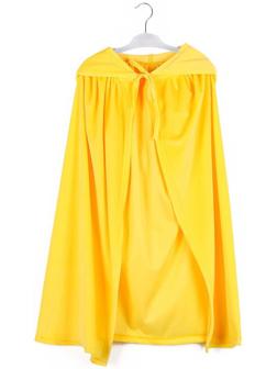 Карнавальный плащ детский, плюш жёлтый, длина 110 см