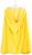 Карнавальный плащ детский, плюш жёлтый, длина 110 см