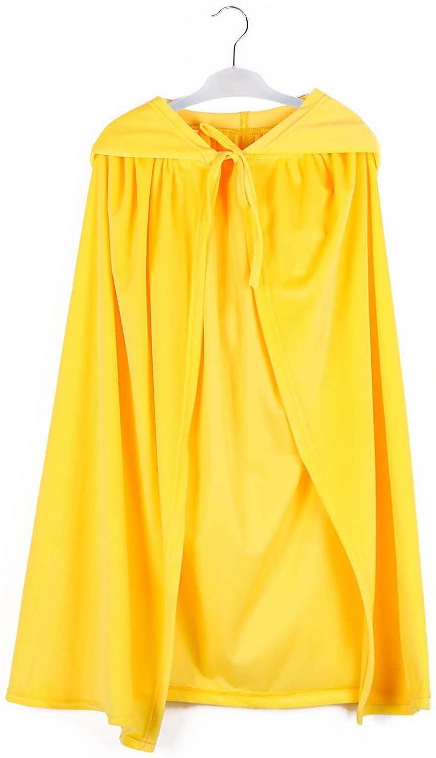 Карнавальный плащ детский, плюш жёлтый, длина 80 см