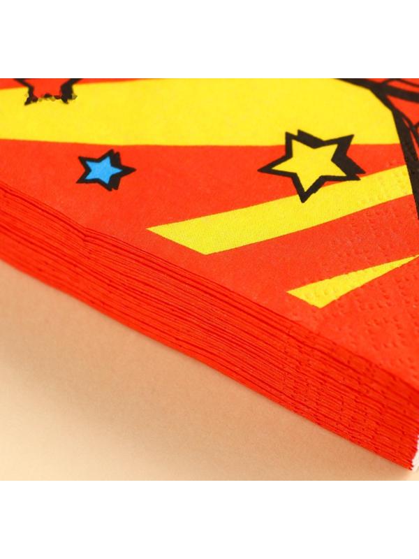 Салфетки бумажные Человек-паук, 33х33 см, 20 шт., 3-х слойные