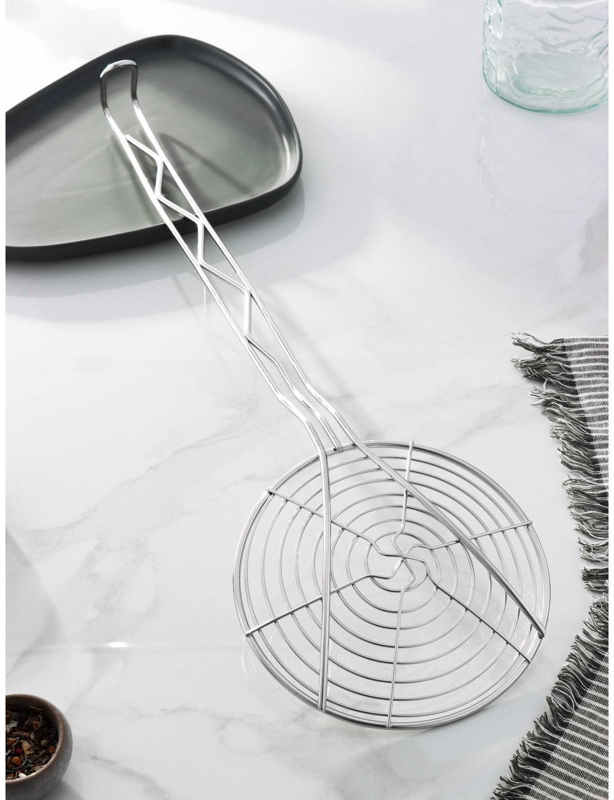 Шумовка спиральная из нержавеющей стали Доляна «Индия», 59×17,7 см