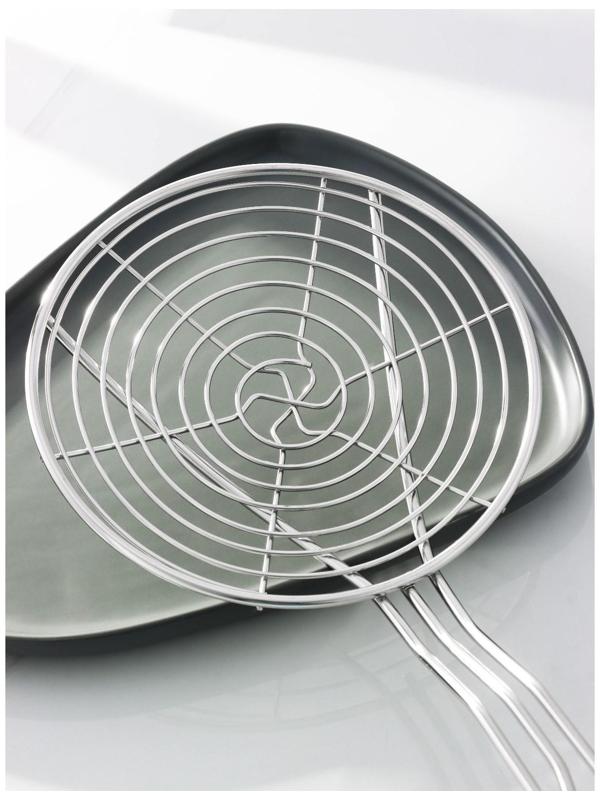 Шумовка спиральная из нержавеющей стали Доляна «Индия», 59×17,7 см