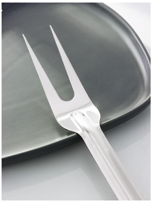 Вилка для мяса из нержавеющей стали Доляна «Индия», 46,5×4 см, толщина 1,45 мм