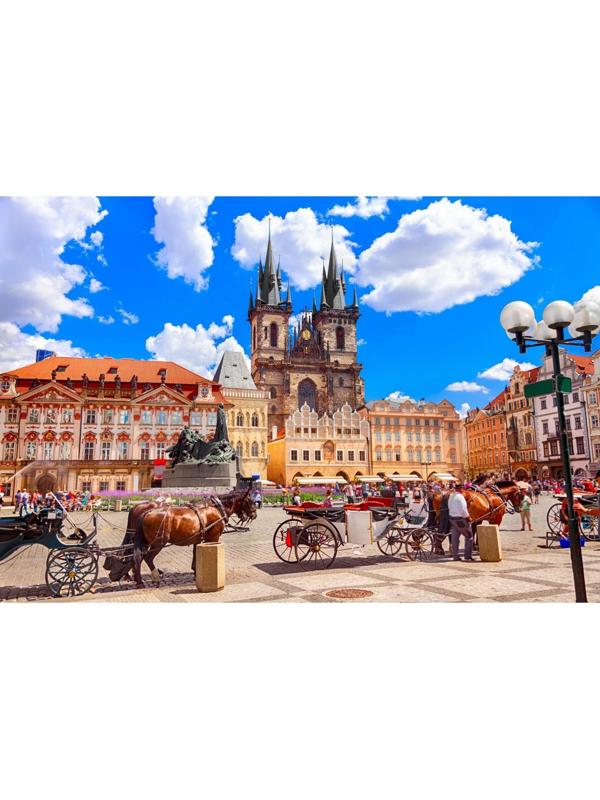 Палитра. Холст с красками 40 × 50 см, 20 цв. «Пражская площадь»