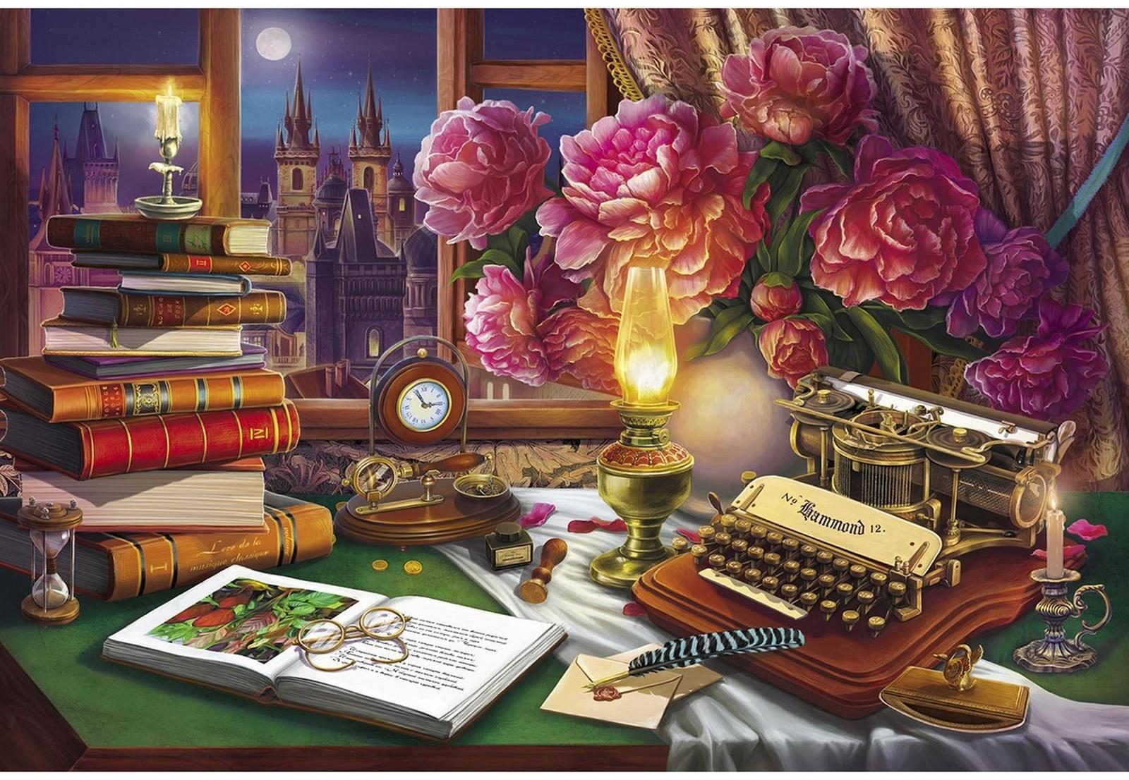 Холст с красками 30 × 40 см, «Парижский натюрморт» 20 цветов