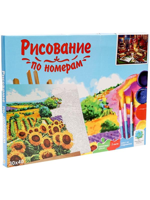 Холст с красками 30 × 40 см, «Парижский натюрморт» 20 цветов