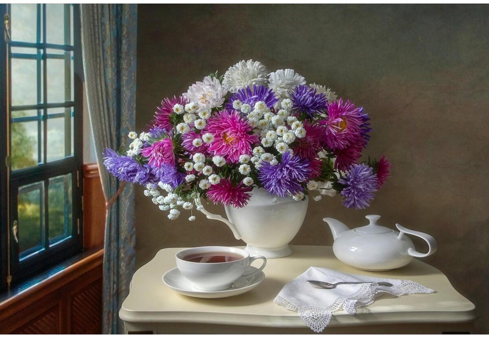 Холст с красками 30 × 40 см, по номерам «Ароматное солнечное утро»