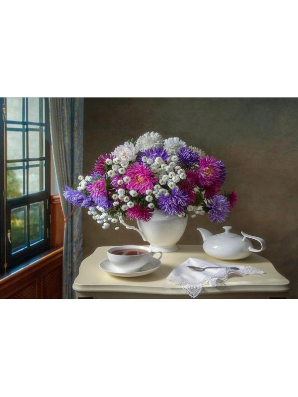 Холст с красками 30 × 40 см, по номерам «Ароматное солнечное утро»