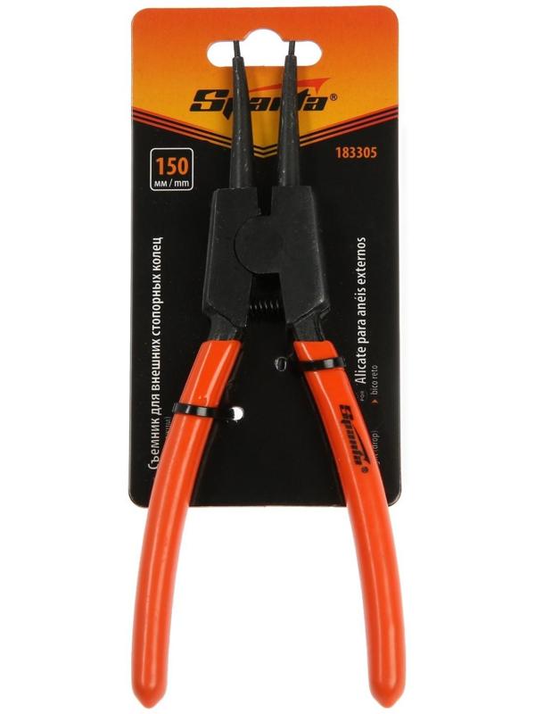 Съемник Sparta 183305, для внешних стопорных колец, прямой,разжим, 150 мм