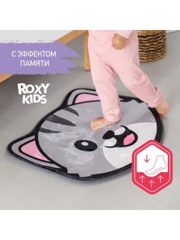 Антискользящий плюшевый коврик «Кот» c эффектом памяти, р-р. 50x60 см