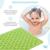Антискользящий резиновый коврик ROXY-KIDS для ванны, 35x76 см, цвет салатовый