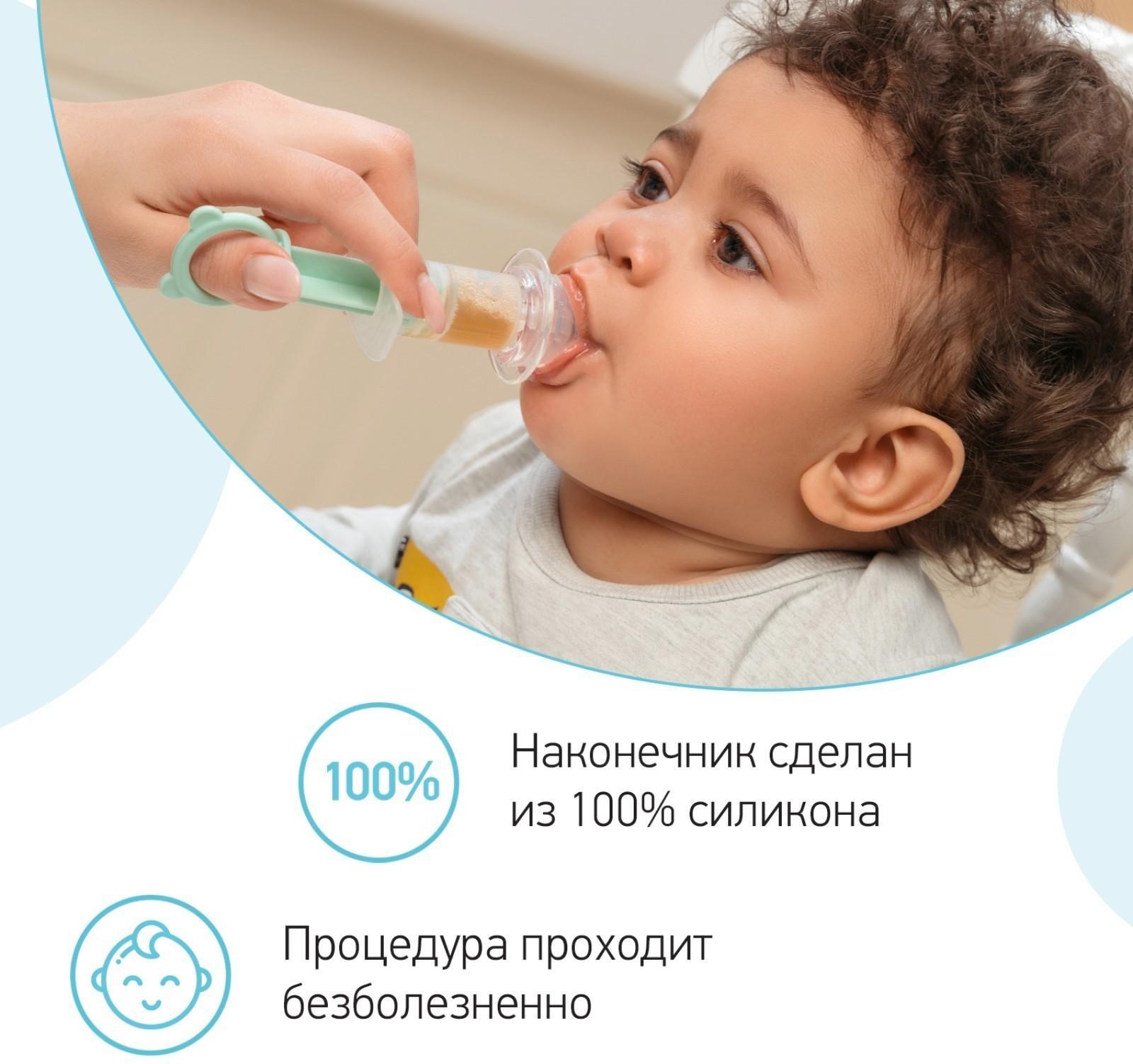 Дозатор для ввода лекарств, цвет мятно-зеленый