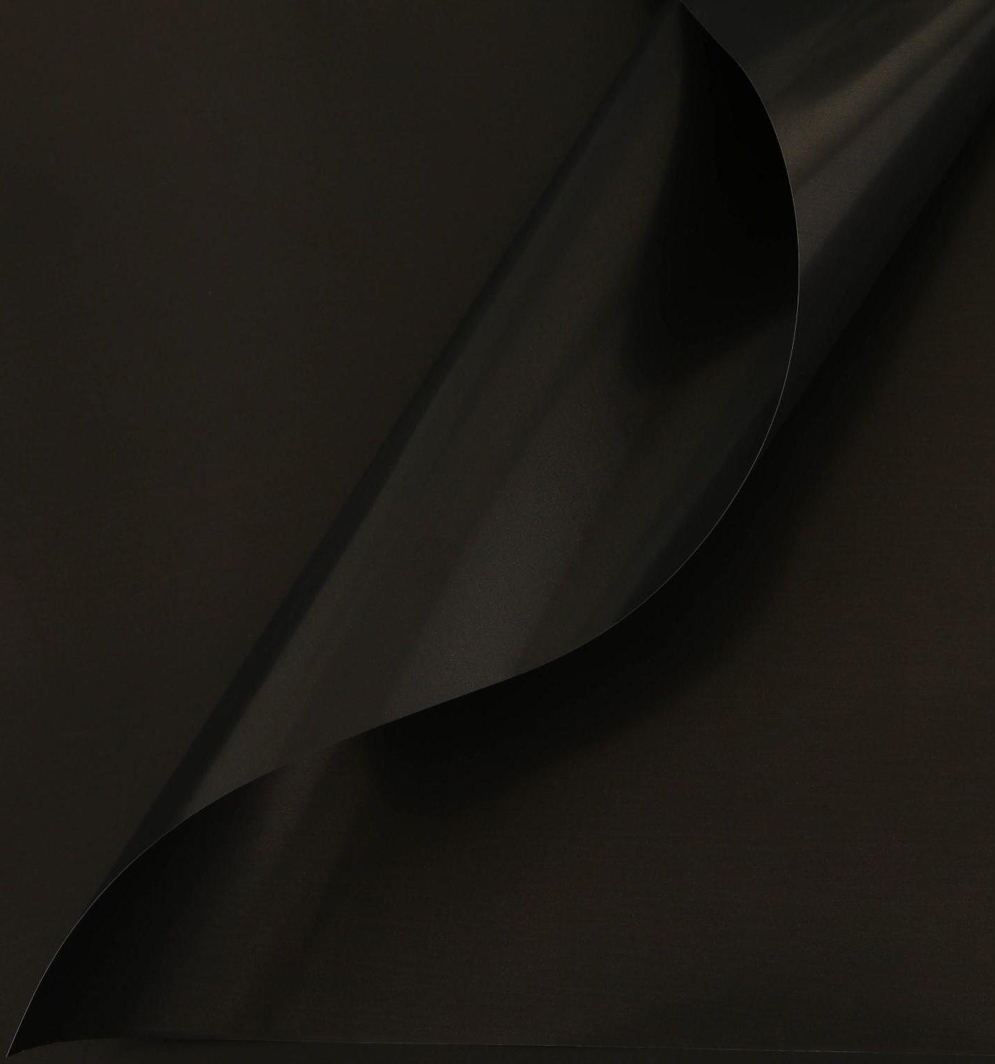 Пудровая плёнка «Чёрный», 50 мкм, 0.5 х 10 м