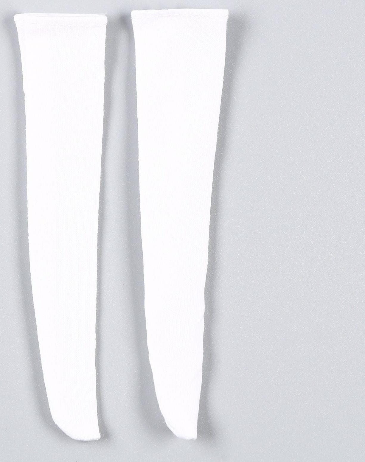 Гольфы выше колена для куклы, цвет белый