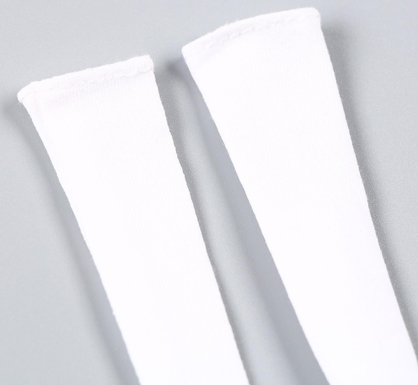 Гольфы выше колена для куклы, цвет белый