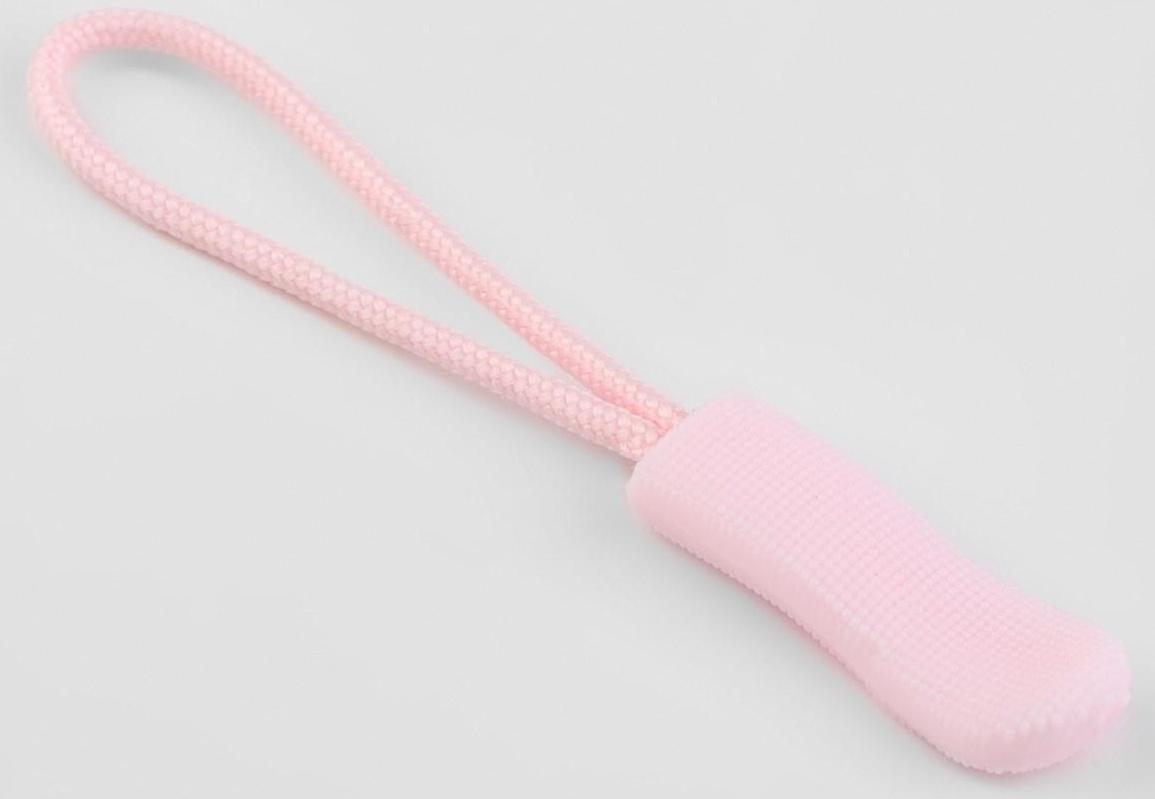 Пуллер для молнии, 2,5 см, 6 × 0,8 см, 10 шт, цвет розовый