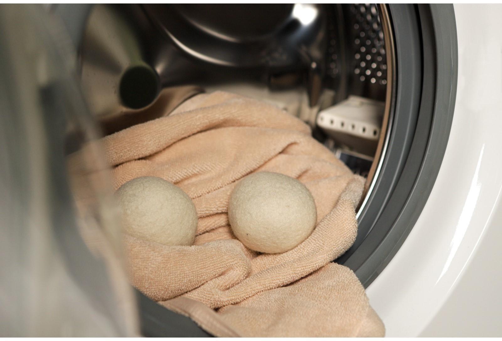 Шарики для стирки и сушки белья, набор 6 шт, натуральная шерсть