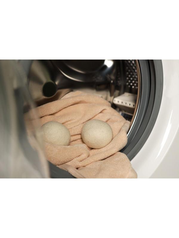 Шарики для стирки и сушки белья, набор 6 шт, натуральная шерсть