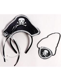 Карнавальный набор «Пират», 2 предмета: ободок, повязка на глаз