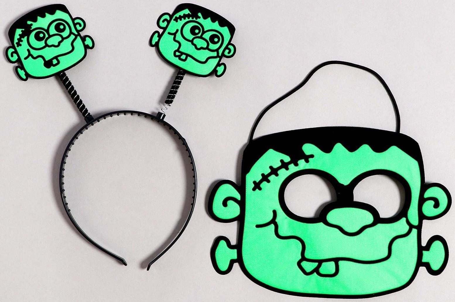 Карнавальный набор «Лицо», 2 предмета: ободок, маска