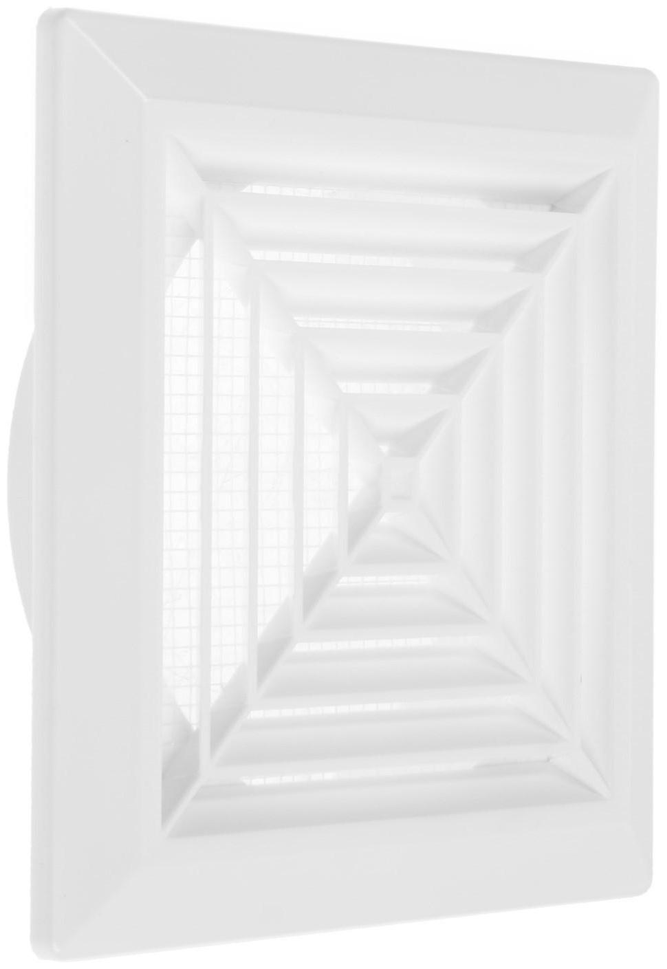 Площадка торцевая ZEIN Люкс Л160/125ДФ, 160х160 мм, с круглым фланцем d=125 мм, с решеткой