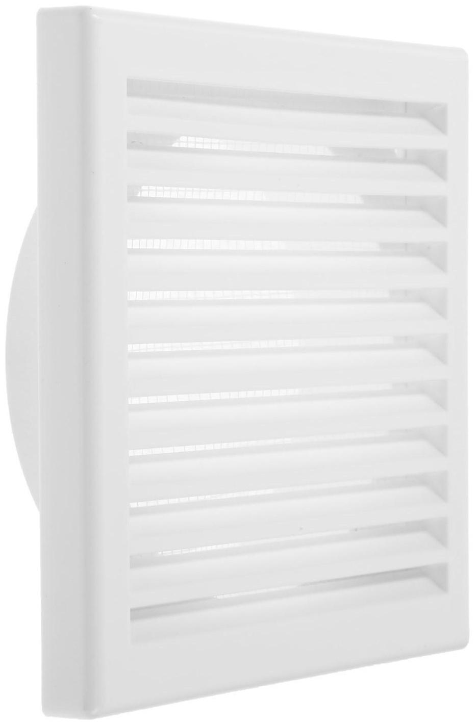 Площадка торцевая ZEIN Люкс Л160/125КВ, 160х160 мм, с круглым фланцем d=125 мм, с решеткой