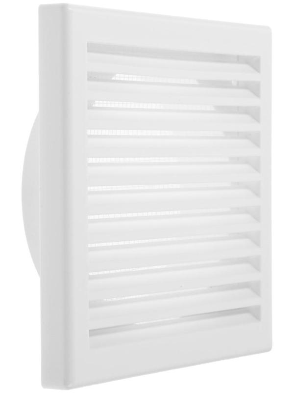 Площадка торцевая ZEIN Люкс Л160/125КВ, 160х160 мм, с круглым фланцем d=125 мм, с решеткой