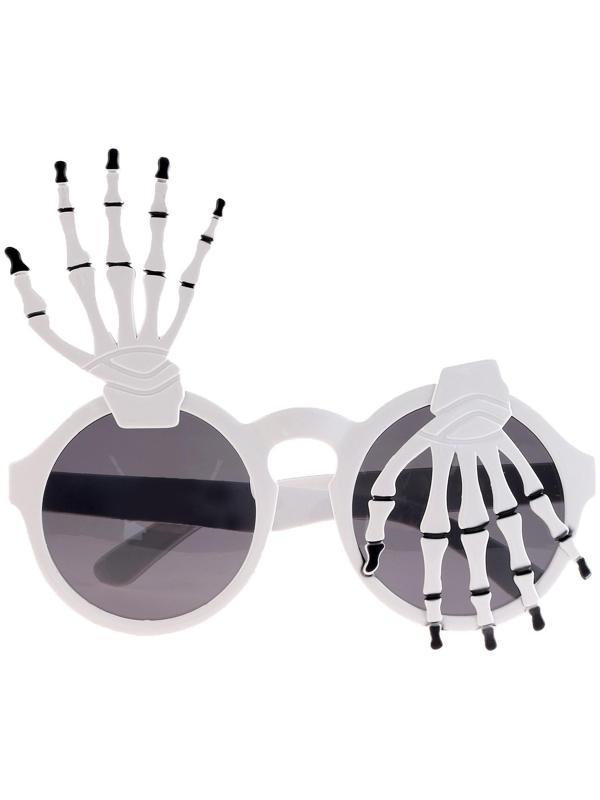 Карнавальные очки «Руки», цвет белый