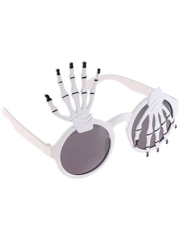 Карнавальные очки «Руки», цвет белый