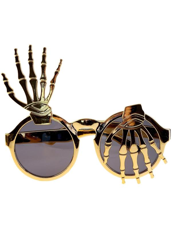 Карнавальные очки «Руки», цвет золотой